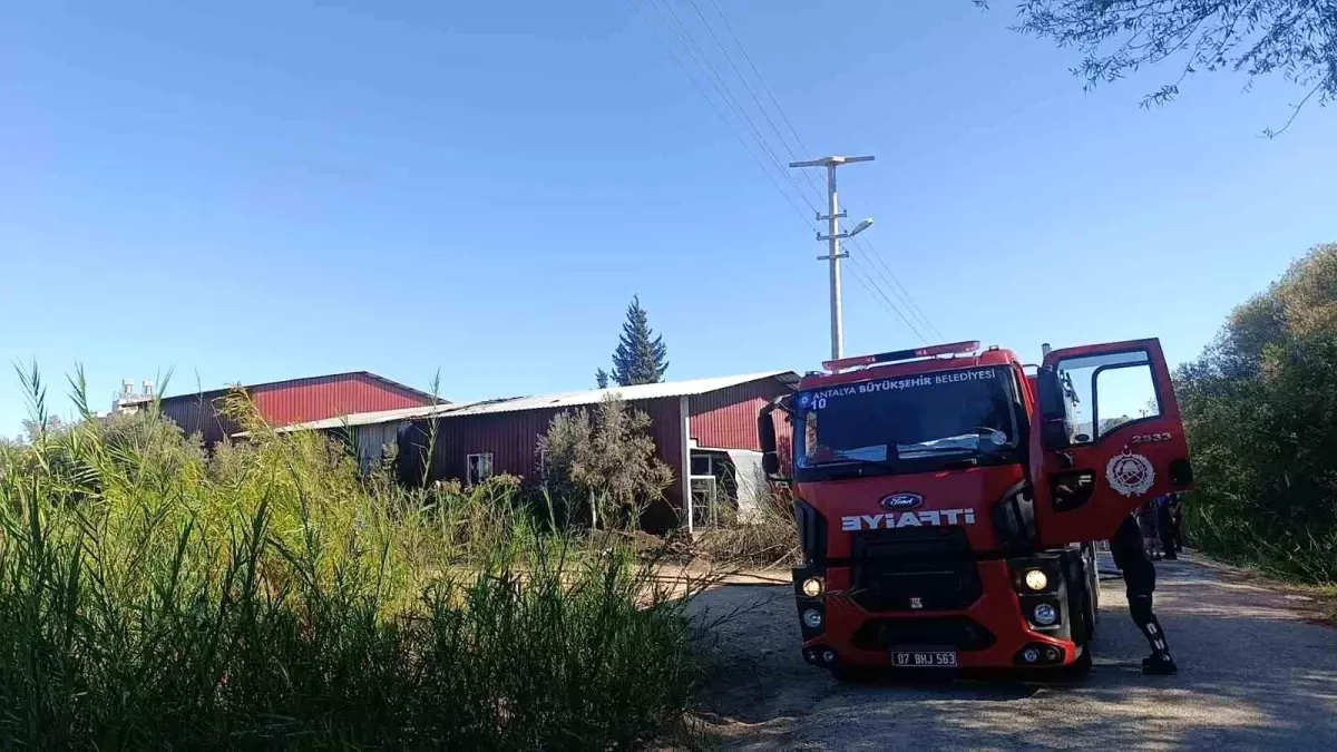 manavgatta yangin gida deposu zarar gordu bulMFRHa